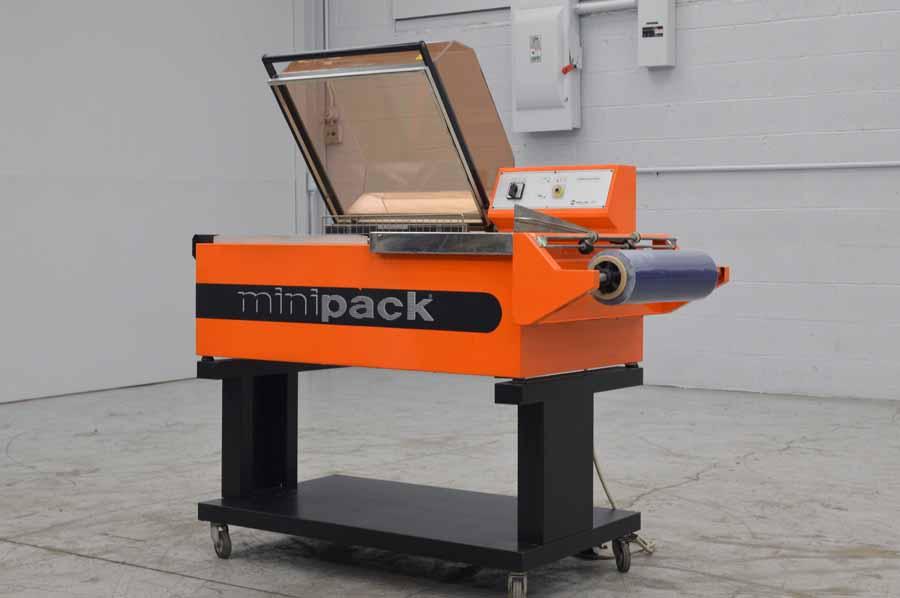 Lot #115: 1996 MiniPack FM 76 Semi-Automatic Shrink Wrap Machine - WireBids